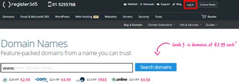 register365 login|How to Log into your Online Control Panel .